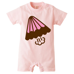 アポロケットロンパース（ベビーピンク）