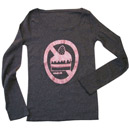 ケーキ禁止長袖カットソー