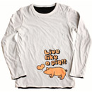 Live like a pig 重ね着風ロンT